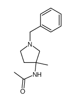 N-(1-benzyl-3-methylpyrrolidin-3-yl)-acetamide结构式