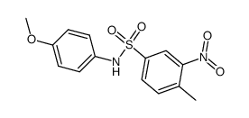 2-nitro-toluene-4-sulfonic acid p-anisidide Structure