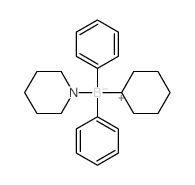 cyclohexyl-diphenyl-(1-piperidyl)boron structure