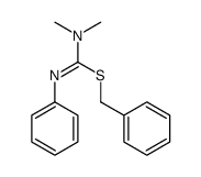 benzyl N,N-dimethyl-N'-phenylcarbamimidothioate结构式