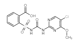 氯嘧磺隆结构式