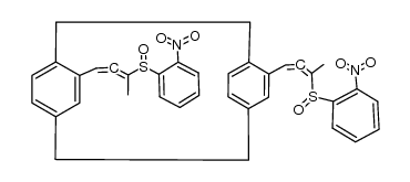 12,42-bis(3-((2-nitrophenyl)sulfinyl)buta-1,2-dien-1-yl)-1,4(1,4)-dibenzenacyclohexaphane Structure