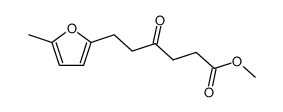 6-(5-methyl-[2]furyl)-4-oxo-hexanoic acid methyl ester Structure