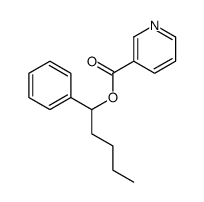1-phenylpentyl pyridine-3-carboxylate结构式