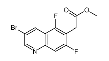 2-(3-溴-5,7-二氟喹啉-6-基)乙酸甲酯结构式