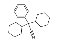 dicyclohexyl-phenyl-acetonitrile Structure