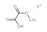 Ethanedioic acid,1-methyl ester, potassium salt (1:1) structure