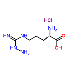 NG-氨基-L-精氨酸盐酸盐结构式