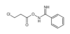 N-((3-CHLOROPROPANOYL)OXY)BENZIMIDAMIDE Structure
