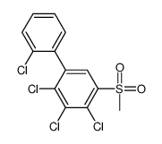 2,3,4-trichloro-1-(2-chlorophenyl)-5-methylsulfonylbenzene结构式