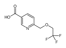 6-[(2,2,2-三氟乙氧基)甲基]烟酸结构式