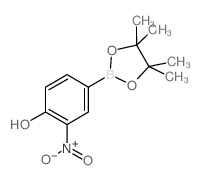 4-羟基-3-硝基苯硼酸频那醇酯结构式