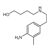 4-[2-(4-amino-3-methylphenyl)ethylamino]butan-1-ol Structure