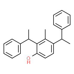 3-Methyl-2,4-bis(α-methylbenzyl)phenol Structure