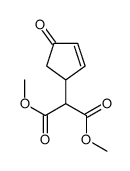 dimethyl 2-(4-oxocyclopent-2-en-1-yl)propanedioate结构式
