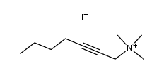 hept-2-ynyl-trimethyl-ammonium, iodide Structure