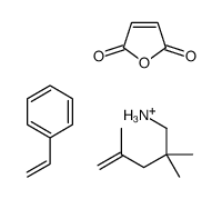 furan-2,5-dione,styrene,2,2,4-trimethylpent-4-enylazanium Structure