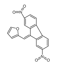 2-[(2,7-dinitrofluoren-9-ylidene)methyl]furan Structure