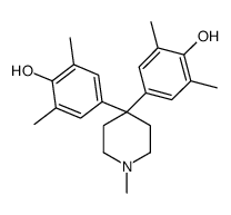 4-[4-(4-hydroxy-3,5-dimethylphenyl)-1-methylpiperidin-4-yl]-2,6-dimethylphenol结构式