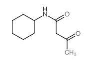 Butanamide,N-cyclohexyl-3-oxo- Structure