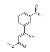 methyl 3-amino-3-(3-nitrophenyl)prop-2-enoate结构式