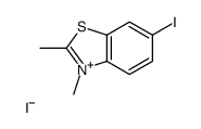 6-iodo-2,3-dimethyl-1,3-benzothiazol-3-ium,iodide Structure
