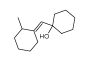(E)-1-[(2-methylcyclohexylidene)methyl]cyclohexanol结构式