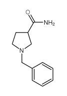 1-苄基吡咯烷-3-甲酰胺结构式