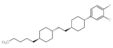 1,2-二氟-4-(4-(2-(4-戊基环己基)乙基)环己基)苯结构式