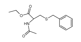 ethyl N-acetyl-S-benzyl-D,L-cysteinate Structure