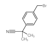 2-(4-(溴甲基)苯基)-2-甲基丙腈结构式