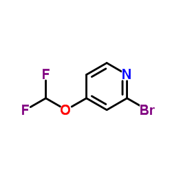 2-溴-4-二氟甲氧基-吡啶结构式