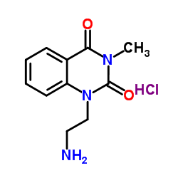 1-(2-Aminoethyl)-3-methyl-2,4(1H,3H)-quinazolinedione hydrochloride (1:1)结构式