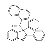 (naphthalen-1-yl)(2,3-diphenyl-3H-indol-3-yl)methanone结构式