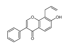 7-hydroxy-3-phenyl-8-prop-2-enylchromen-4-one结构式