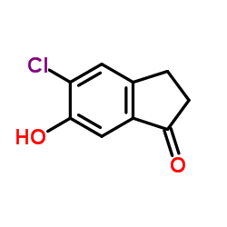5-Chloro-6-hydroxy-1-indanone Structure