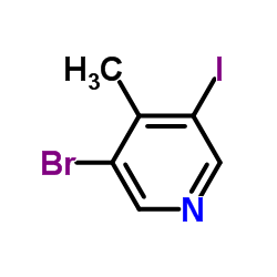 3-Bromo-5-iodo-4-methylpyridine Structure
