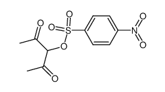 2-(((p-Nitrophenyl)sulfonyl)oxy)-2,4-pentanedione结构式