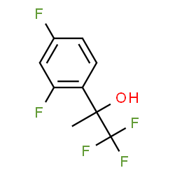 2-(2,4-difluorophenyl)-1,1,1-trifluoropropan-2-ol结构式