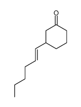 3-<(E)-1-Hexenyl>cyclohexanone Structure