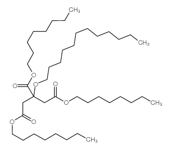 三(辛基十二烷醇)柠檬酸酯结构式