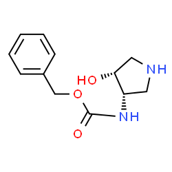 cis-3-(cbz-amino)-4-hydroxypyrrolidine Structure