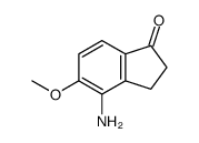 4-氨基-5-甲氧基-2,3-二氢-1H-茚-1-酮结构式