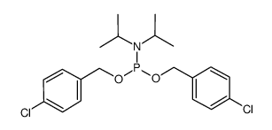 二对氯苄基N,N-二异丙基亚磷酰胺结构式