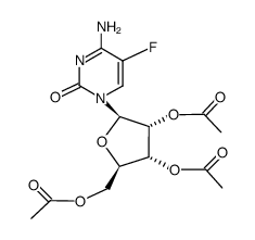 2',3',5'-tri-O-acetyl-5-fluorocytidine Structure
