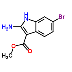 Methyl 2-amino-6-bromo-1H-indole-3-carboxylate Structure