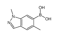 1,5-二甲基-1H-吲唑-6-硼酸结构式