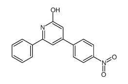 4-(4-nitrophenyl)-6-phenyl-1H-pyridin-2-one结构式