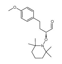 4-(4-methoxyphenyl)-2-(2,2,6,6-tetramethylpiperidin-1-yloxy)butanal结构式