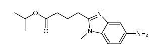 4-(5-氨基-1-甲基-1H-苯并咪唑-2-基)-丁酸异丙酯结构式